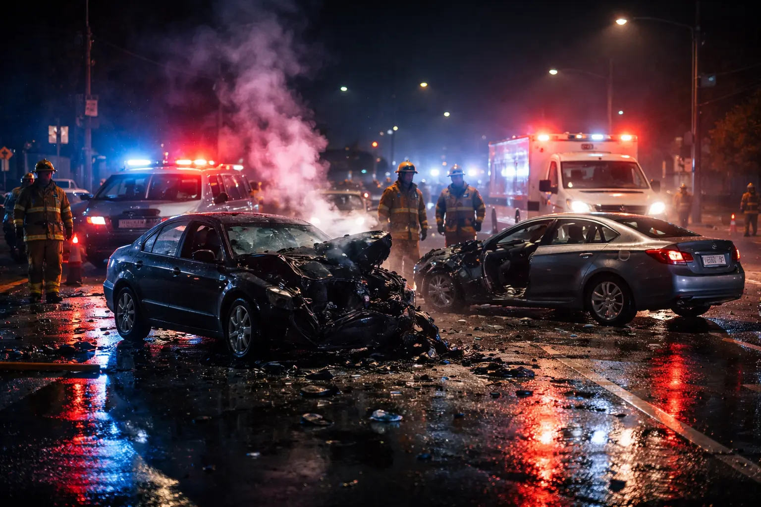 Attorney reviewing a car accident case file